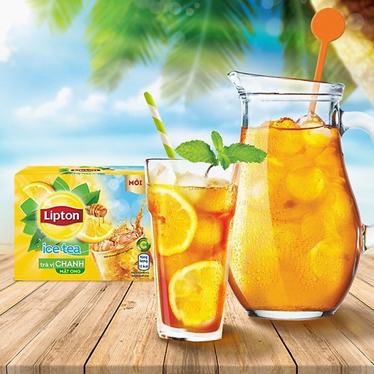 Trà LIPTON Hòa Tan Vị CHANH - Hộp 192gr (16 gói x 12gr)