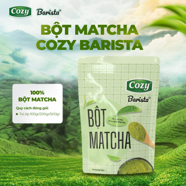 Bột Trà Xanh MATCHA COZY Barista - Gói 100gr
