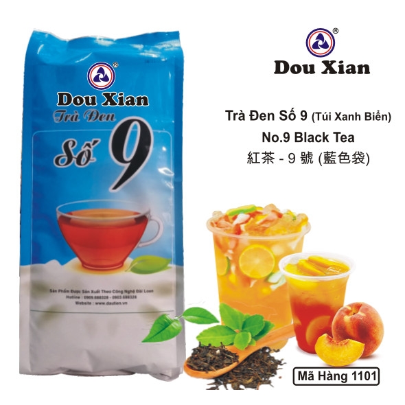 1101 - Trà Đen SỐ 9 TÚI XANH Douxian - Gói 500gr