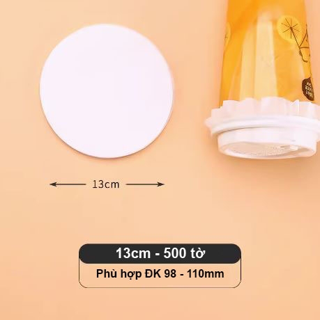 Giấy nến TRÒN, Giấy chống tràn Trà Sữa Size 13cm - Xấp 490-500t (GCT13)