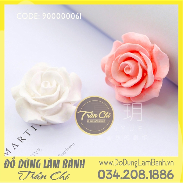 Khuôn silicone hoa HỒNG cánh mỏng NHỎ (SF0061)