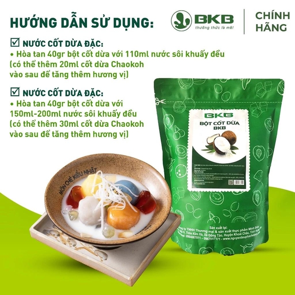 Bột Cốt Dừa BKB - Gói 1kg
