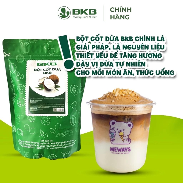 Bột Cốt Dừa BKB - Gói 1kg