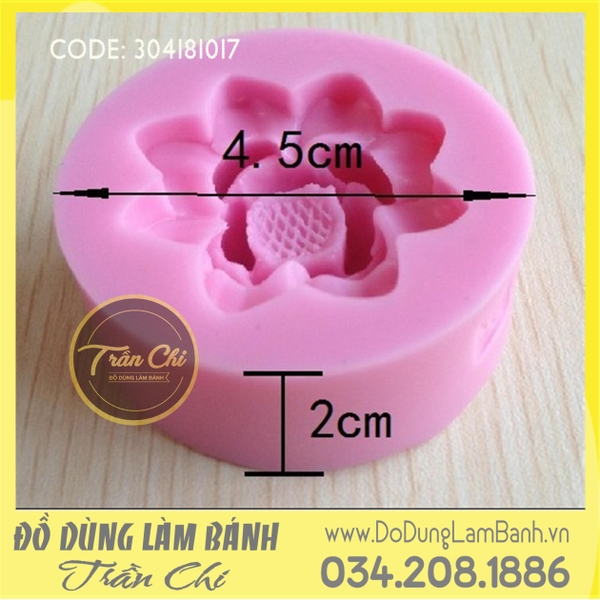 SF655 - Khuôn silicone hoa SEN nở nhí (10/7)