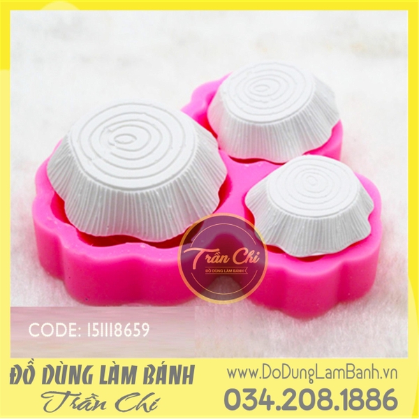 Khuôn silicone Gốc cây tròn 3c