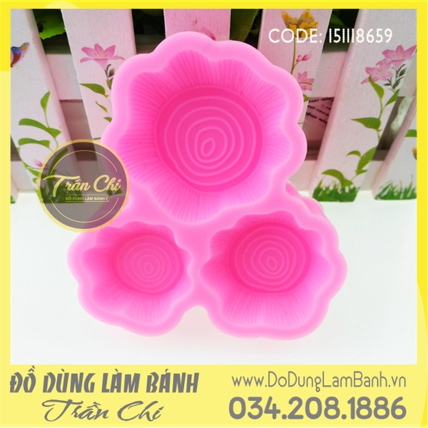 Khuôn silicone Gốc cây tròn 3c