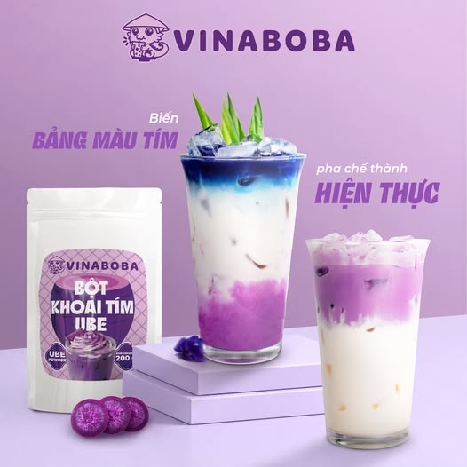 Bột Khoai Tím UBE VINABOBA - Gói 80gr