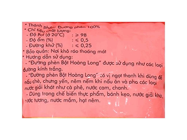 Đường Phèn BỘT Hoàng Long - Gói 500gr