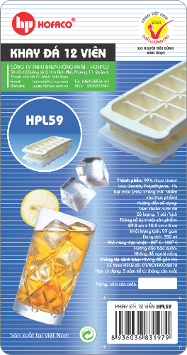 Khay Đá Nhựa 12 viên Hofaco (HPL59)