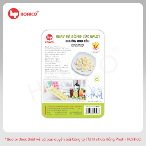 Khay Đá Nhựa Bông Cúc 10c Hofaco (HPL21)