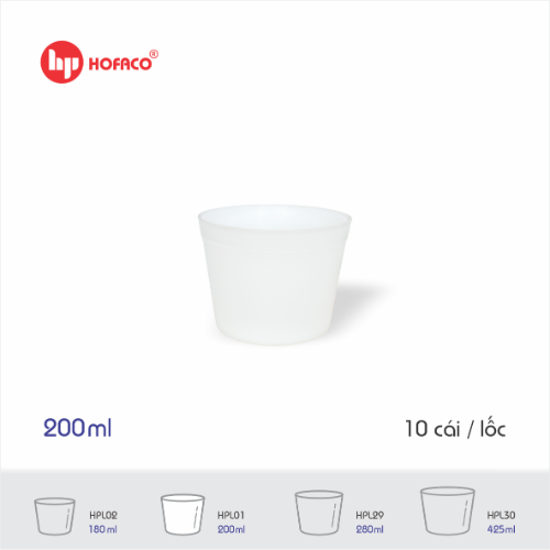 Chung Đá Nhựa TRÒN Lớn Hofaco - Lốc 10c (HPL01)