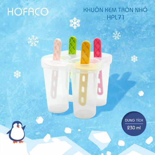 Khuôn Kem TRÒN NHỎ 4c Hofaco (HPL71)