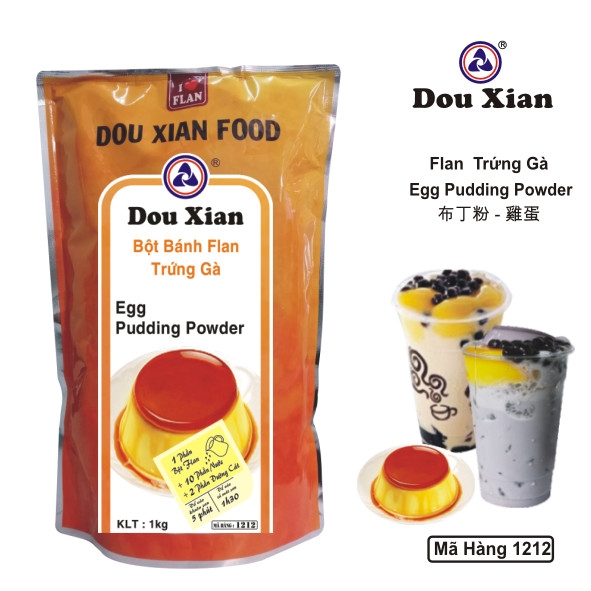1212 - Bột Pudding/Flan hươngTRỨNG GÀ Douxian - Gói 1kg