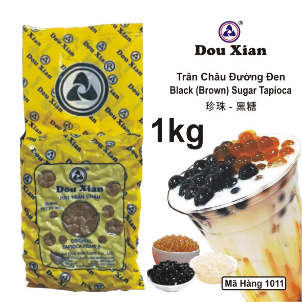 1011L - Trân Châu ĐƯỜNG ĐEN DouXian Hạt Lớn 2.5 - Gói 1kg