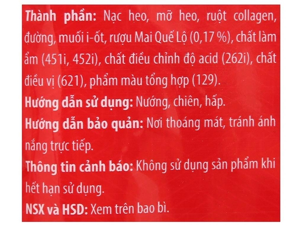 Lạp Xưởng Mai Quế Lộ VISSAN - Gói 200gr