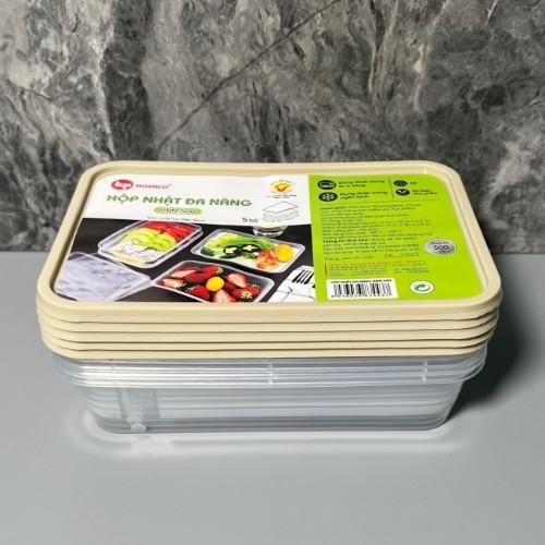Hộp Nhật Đa Năng 500ml Hofaco - Lốc 5c (HNT.500)