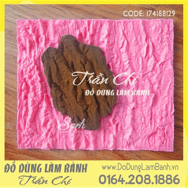 Khuôn silicone Vân khúc cây lớn - Hồng