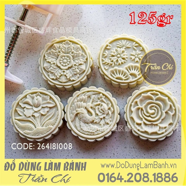 TTLX 125gr - 05 mặt tròn (hạc, hoa, cành hoa)