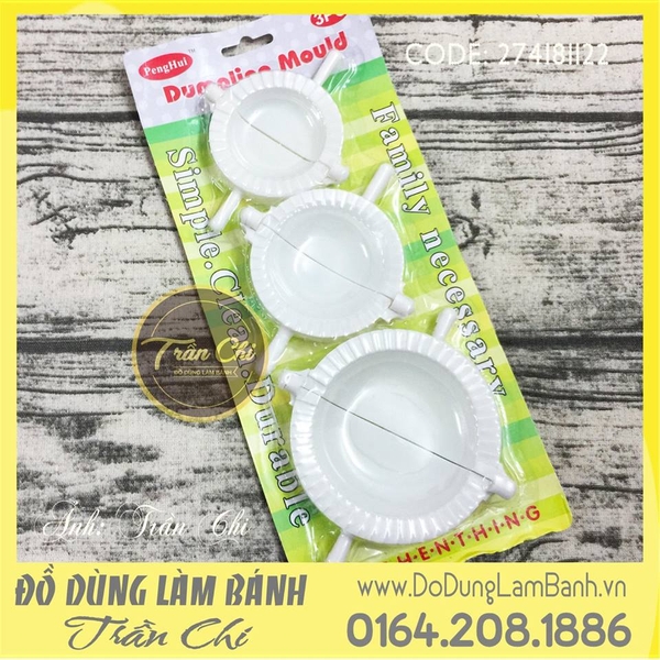 Khuôn bánh xếp, sủi cảo 3 size