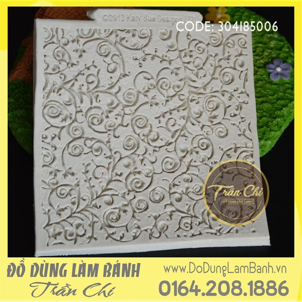 Khuôn silicone Vân XOẮN TRÒN - Hồng