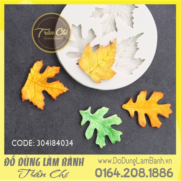 Khuôn silicone LÁ VỈ TRÒN 3 loại
