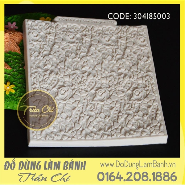 Khuôn silicone Vân hoa hồng - Xám