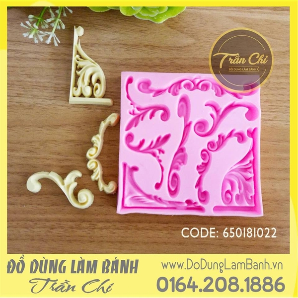 Khuôn silicone viền cong đủ loại vuông
