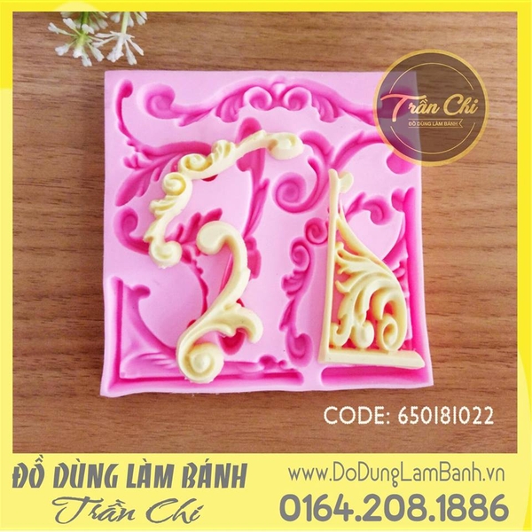 Khuôn silicone viền cong đủ loại vuông