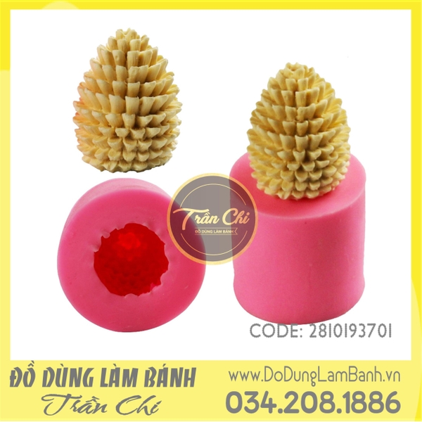 Khuôn silicone Trái thông 3D