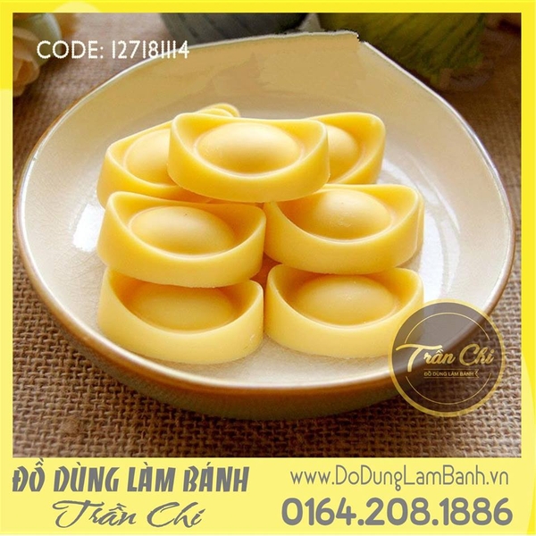 Khuôn silicone vỉ Thỏi vàng mini 9c