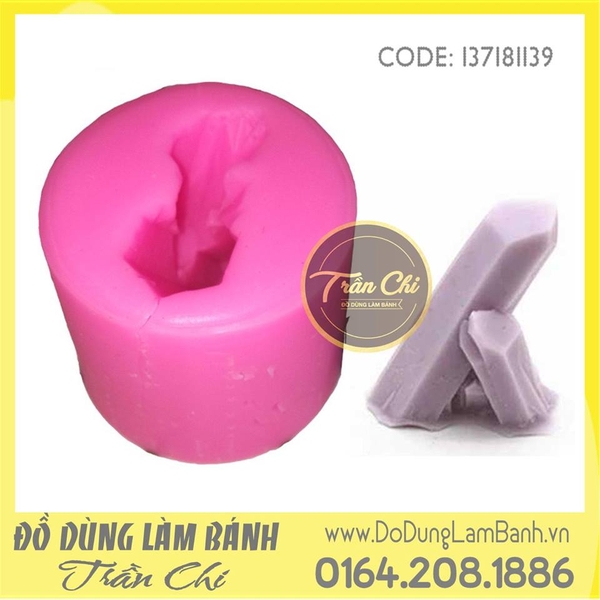 Khuôn silicone Băng đá trụ xiên 2c
