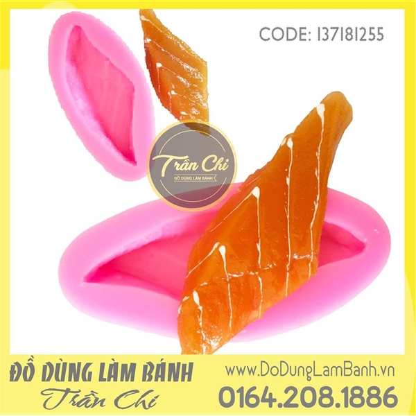 Khuôn silicone miếng cá hồi