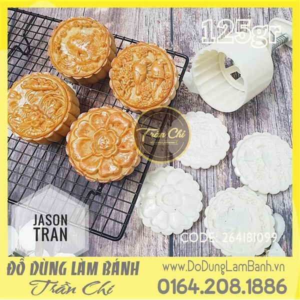 TTLX 125gr - 04 mặt tròn (đôi chim, cá, hoa, cành hoa)