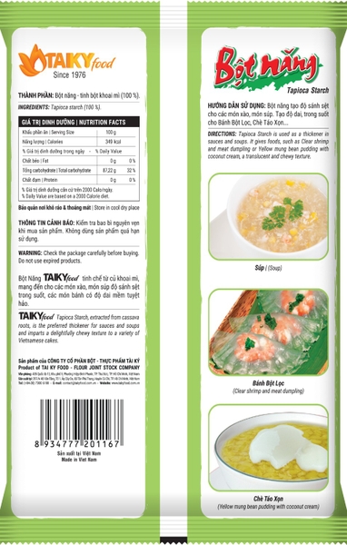 Bột NĂNG Tài Ký - Gói 400gr (24 gói giảm 1.5k/1 gói)
