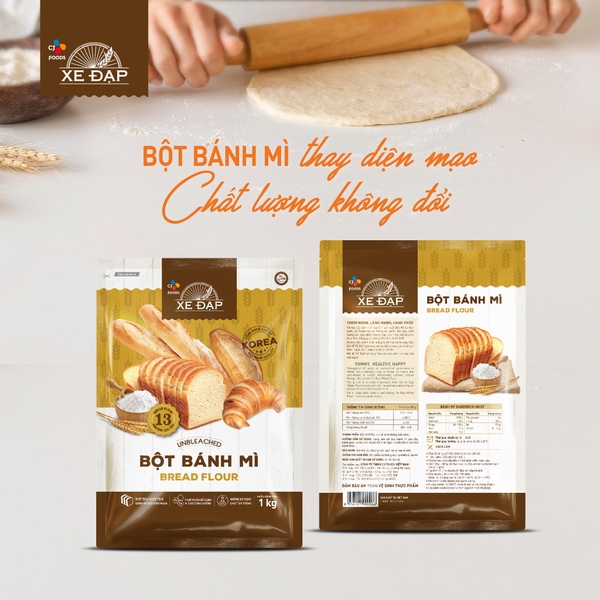 XE ĐẠP - Bột Bánh Mì số 13 - Gói 1kg