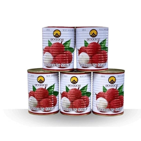 Vải Ngâm BODDOB Thái Lan - Lon 565gr