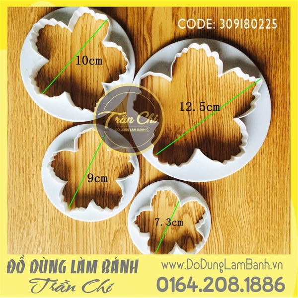 Bộ ấn nhựa hoa Mẫu Đơn 4c