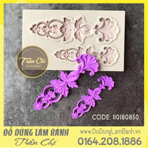 Khuôn silicone Viền dây cong 2c