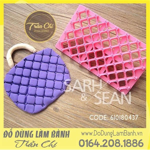 Bàn ấn nhựa vuông bướm