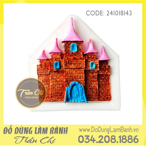 Khuôn silicone Lâu đài 5 chóp - Xám (BEST)