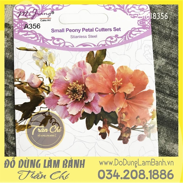 Bộ cắt hoa Mẫu Đơn nhỏ 4c (A356)