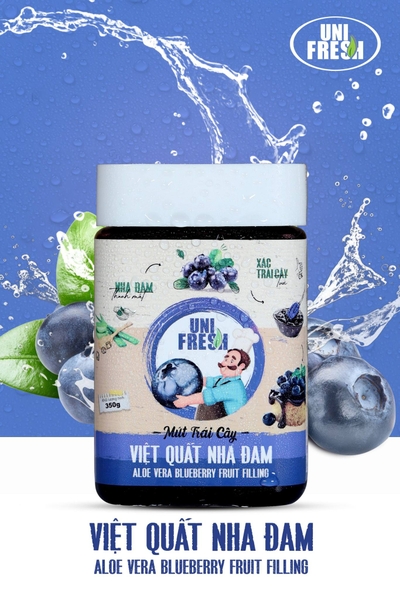 UniFresh M05 - Mứt Việt Quất Nha Đam - Hủ 350gr