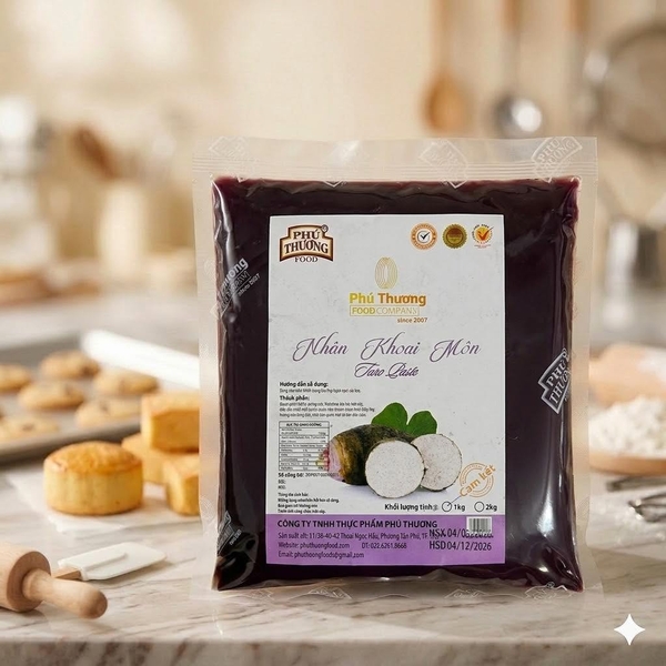 PTFOOD - Nhân Trung Thu KHOAI MÔN - Gói 1kg