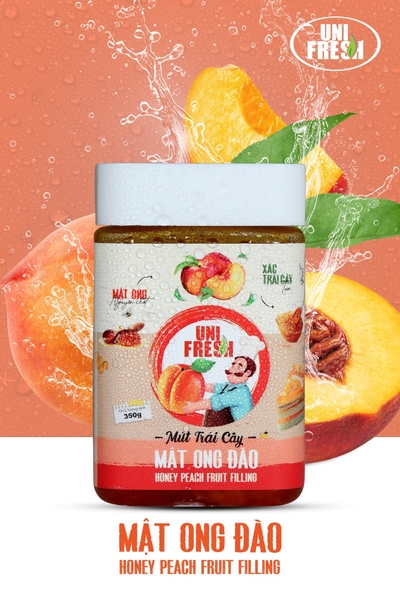 UniFresh M04 - Mứt Mật Ong Đào - Hủ 350gr