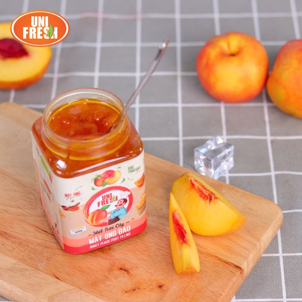 UniFresh M04 - Mứt Mật Ong Đào - Hủ 350gr