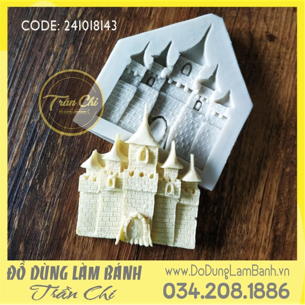 Khuôn silicone Lâu đài 5 chóp - Xám (BEST)