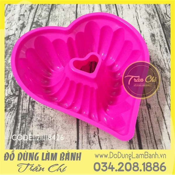Khuôn silicone lõi tim cỡ ĐẠI - LỚN