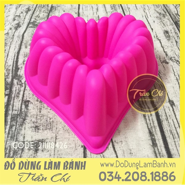 Khuôn silicone lõi tim cỡ ĐẠI - LỚN