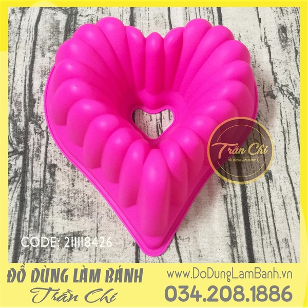 Khuôn silicone lõi tim cỡ ĐẠI - LỚN