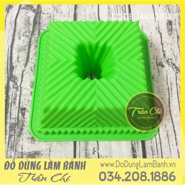 Khuôn silicone Khối vuông xếp ly - LỚN